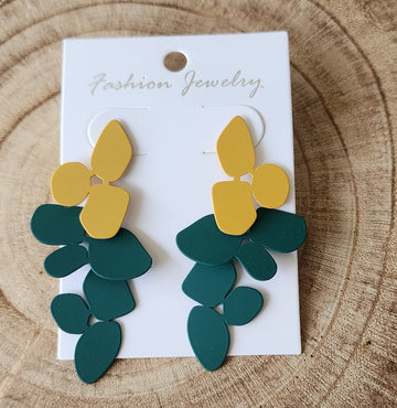 Ellie Earrings – Yellow/Green