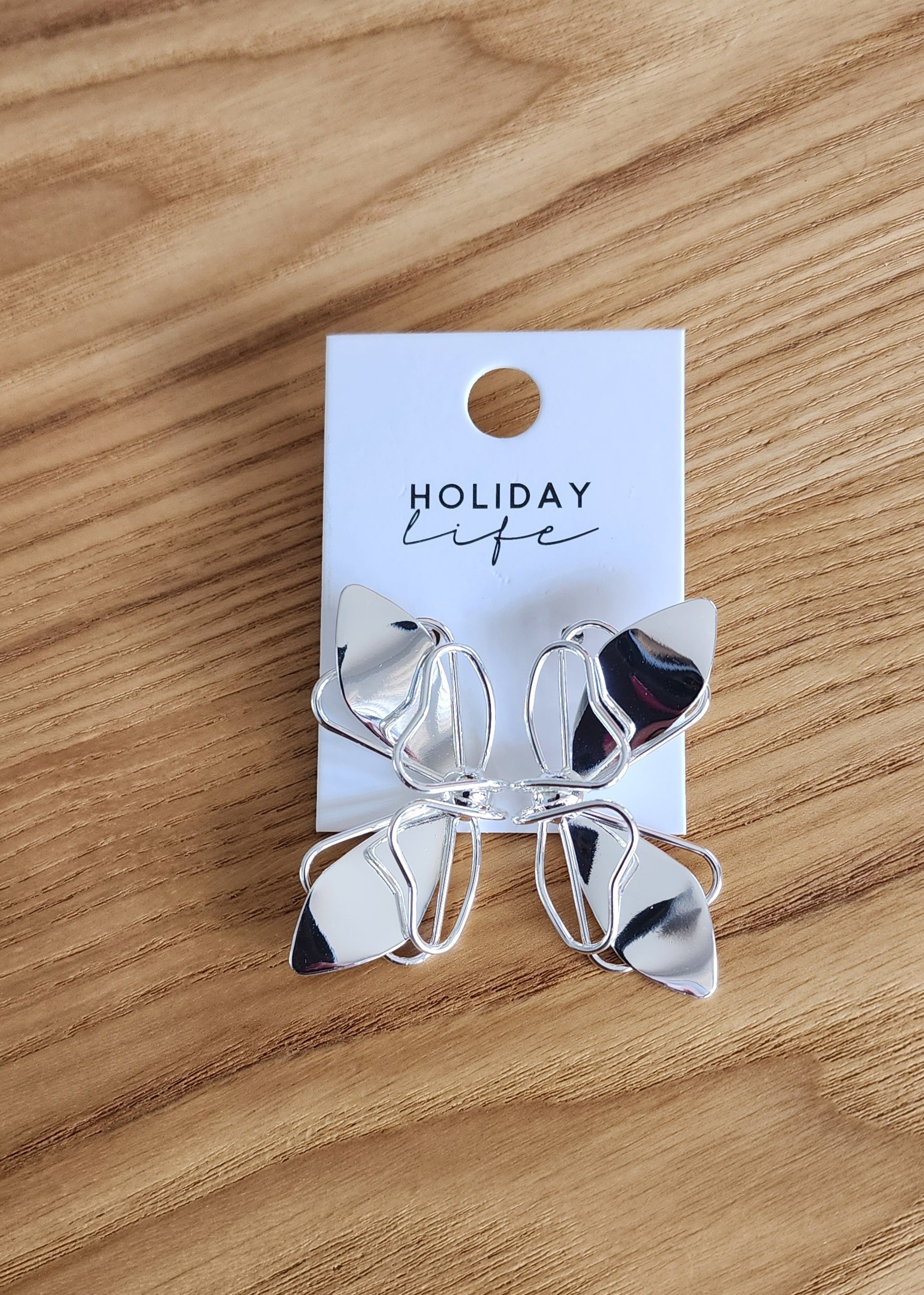 Butterfly Earrings – Silver