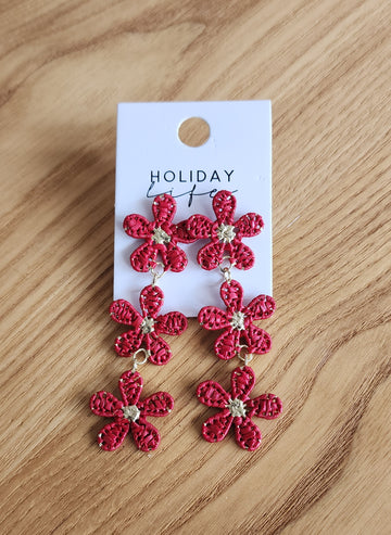Camilla Earrings – Red