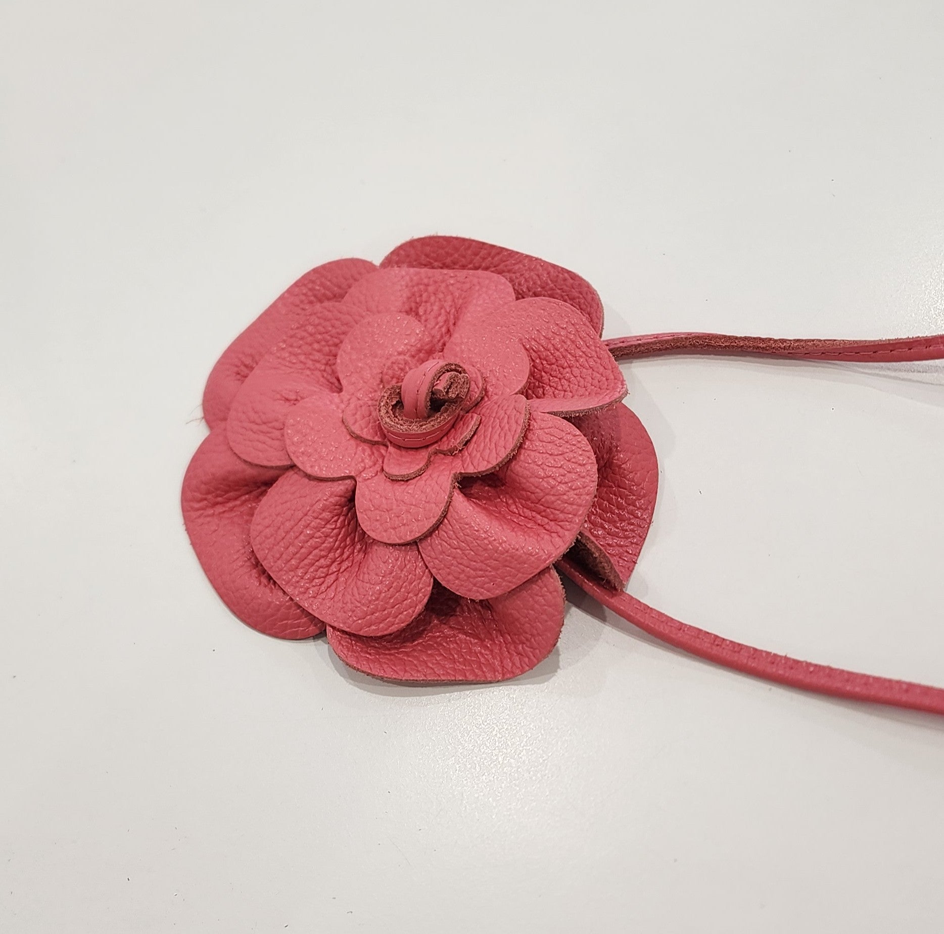 Flower Wrap Belt – Coral