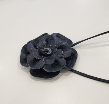 Flower Wrap Belt – French Navy