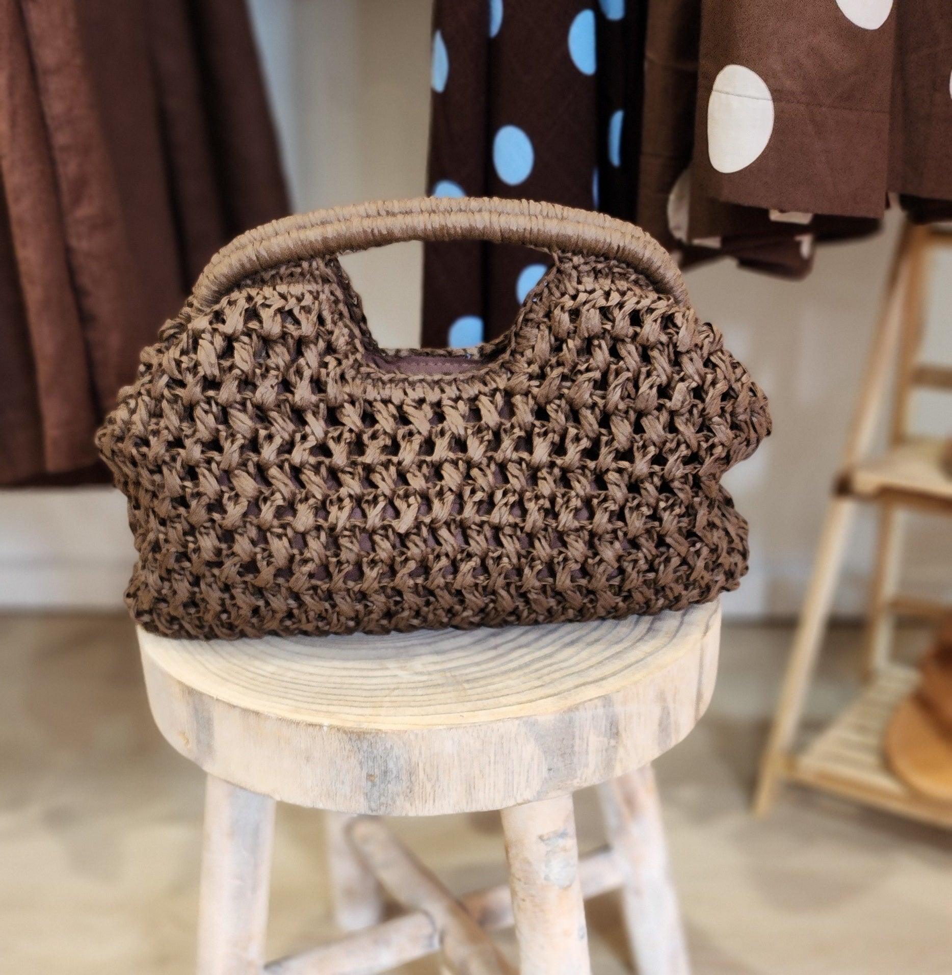 Choc – Natural Weave Bag