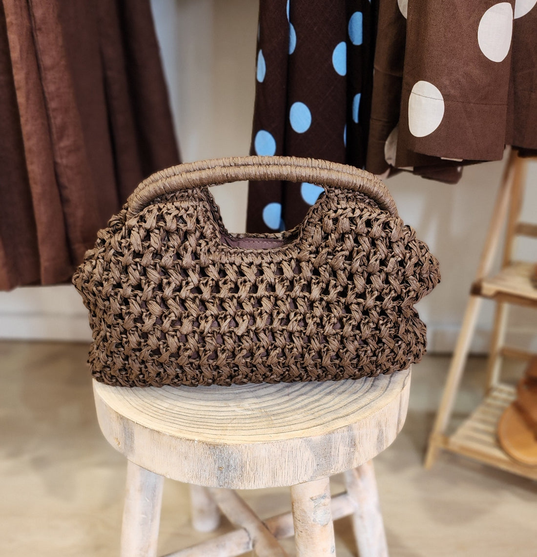 Choc – Natural Weave Bag