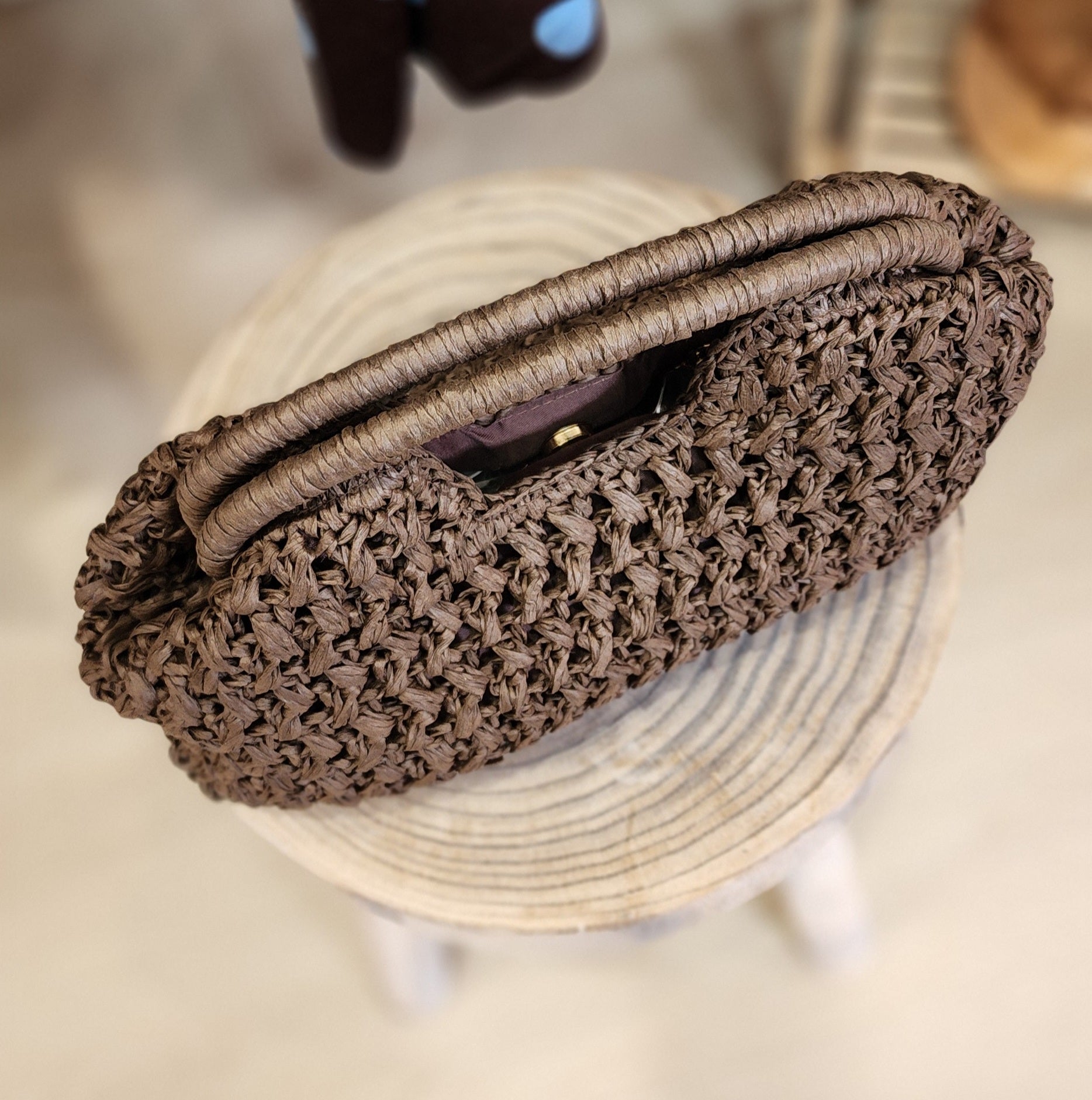 Choc – Natural Weave Bag