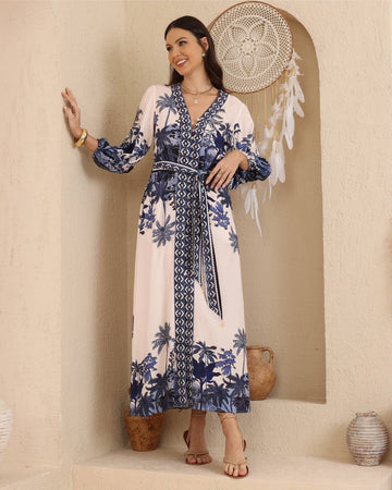 Capri Blue Maxi Dress
