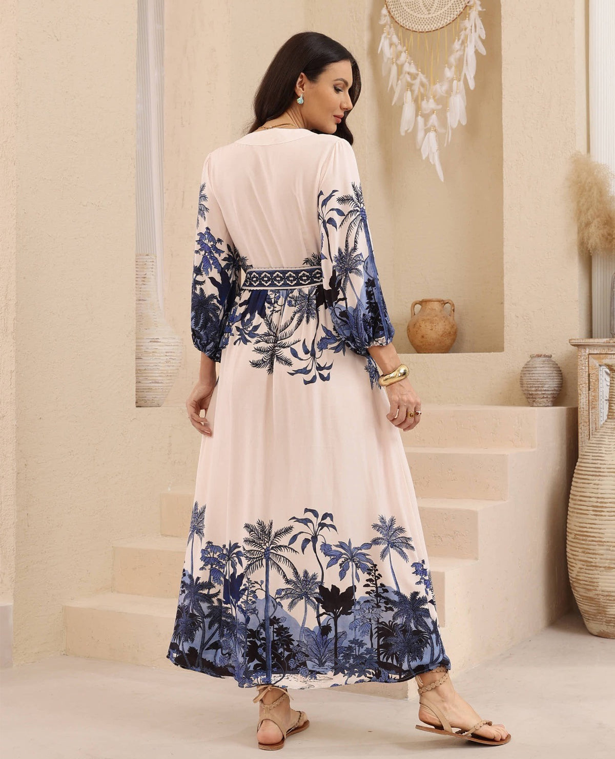 Capri Blue Maxi Dress