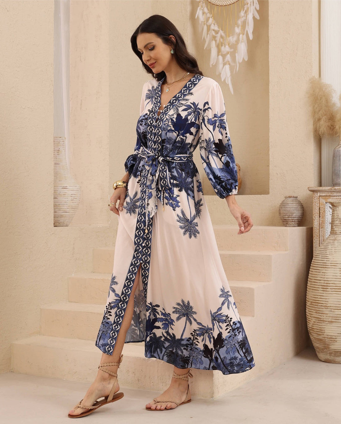 Capri Blue Maxi Dress
