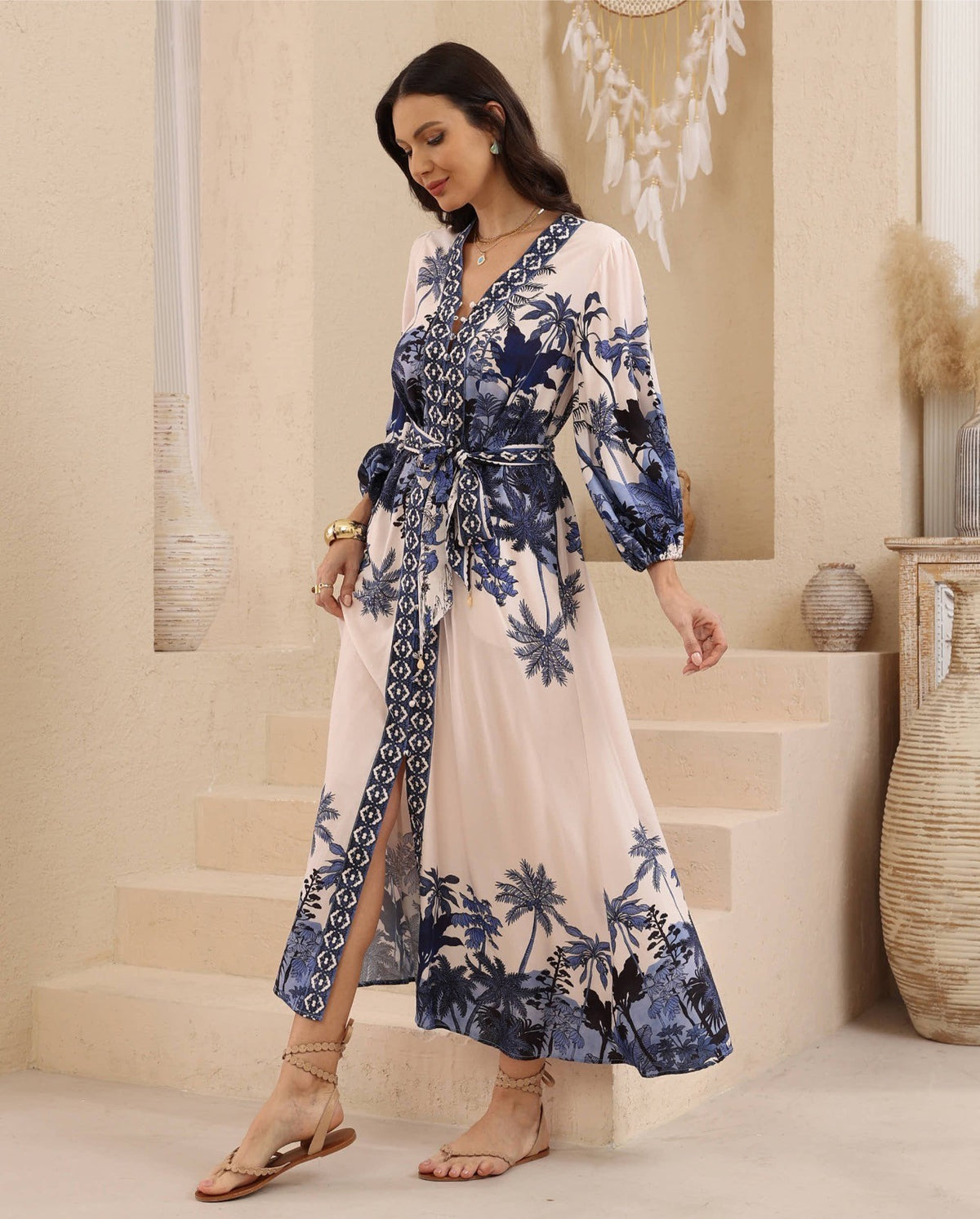 Capri Blue Maxi Dress