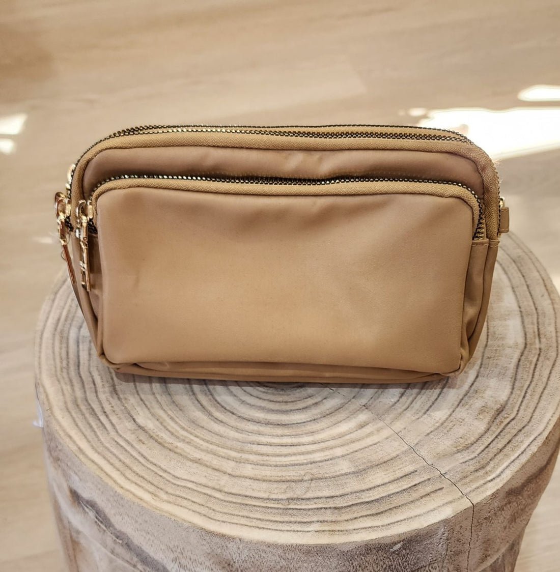 Cross Over Shoulder Bag – Camel