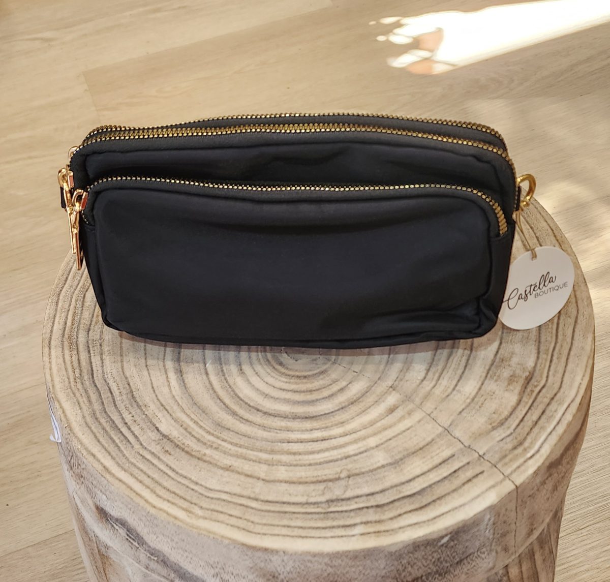 Cross Over Shoulder Bag – Black