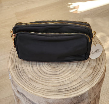 Cross Over Shoulder Bag – Black