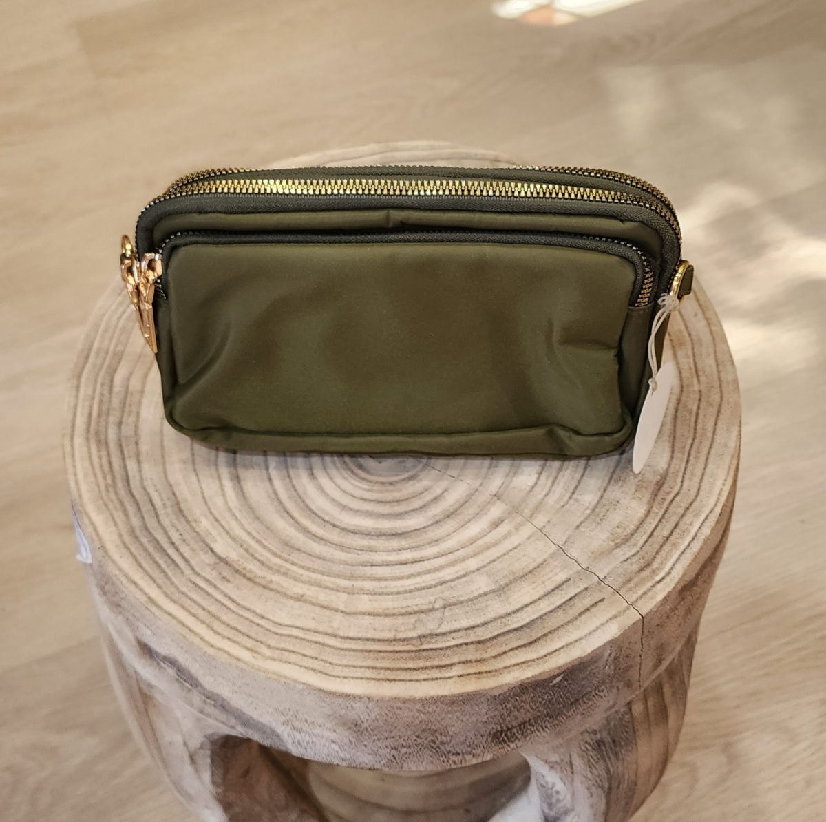 Cross Over Shoulder Bag – Khaki