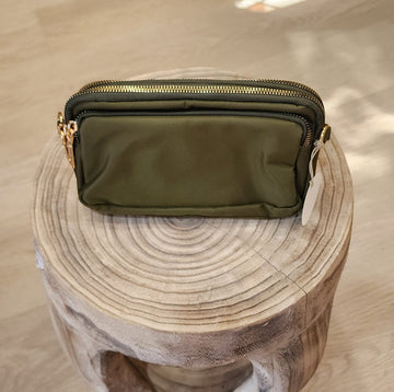 Cross Over Shoulder Bag – Khaki