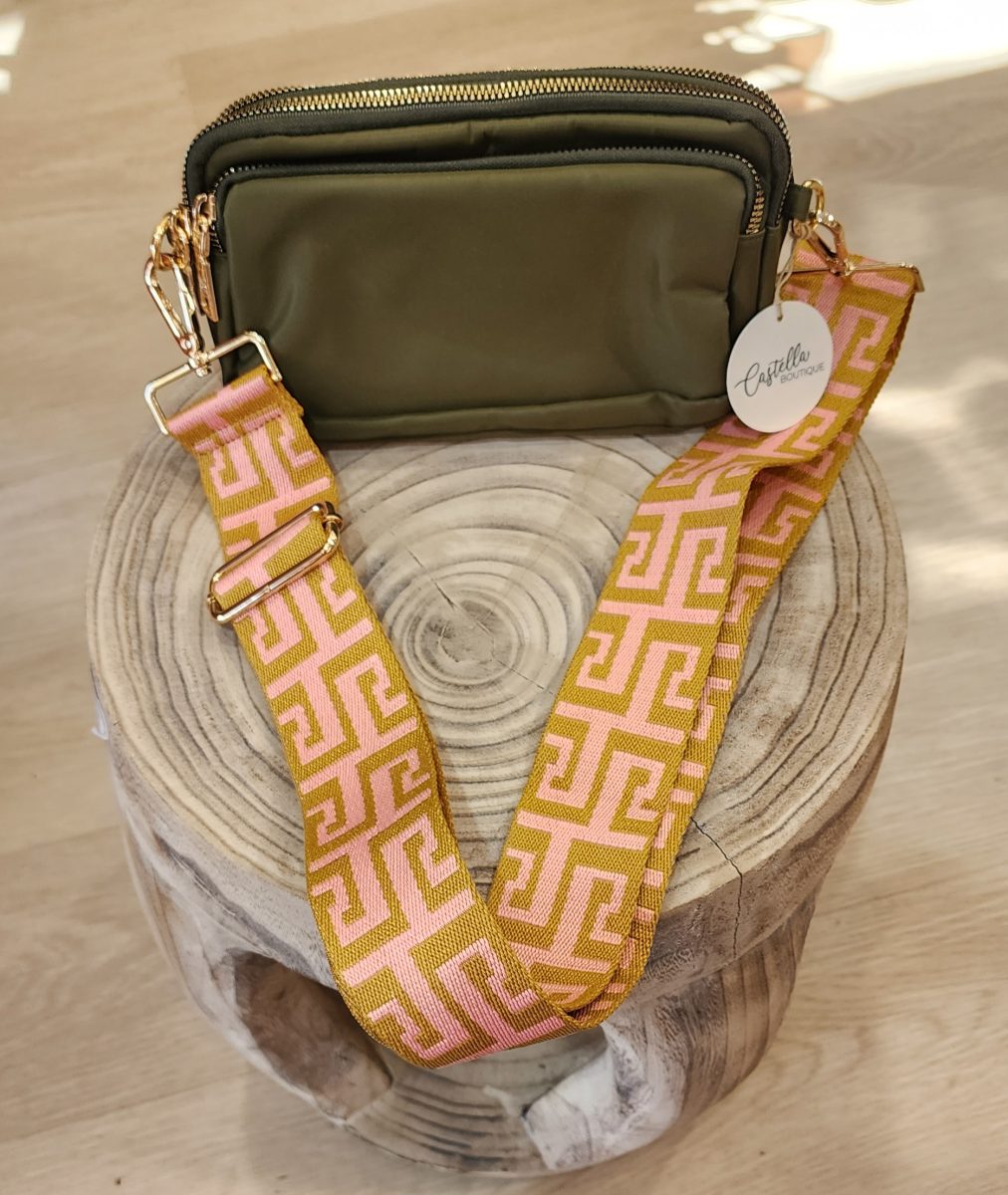 Cross Over Shoulder Bag – Khaki