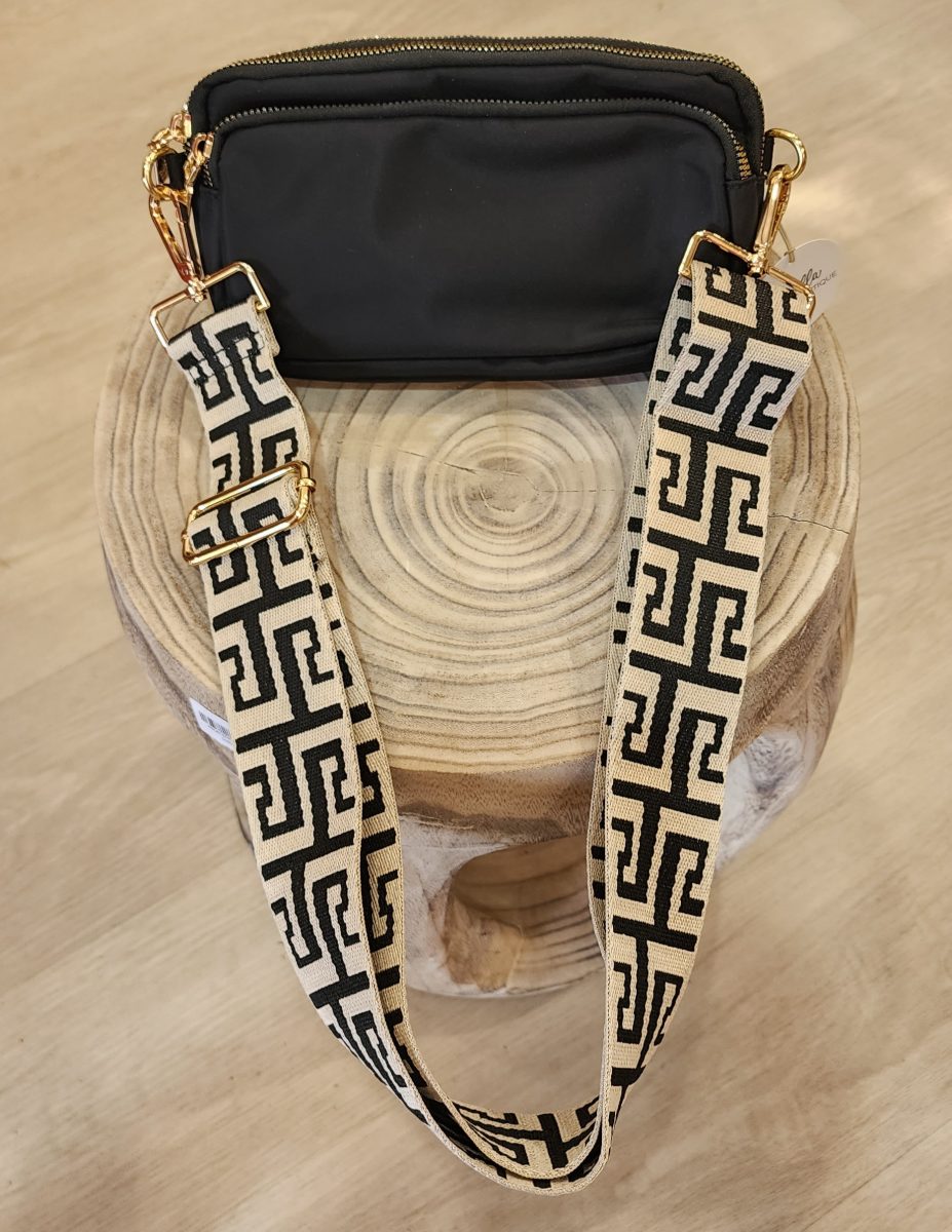 Cross Over Shoulder Bag – Black