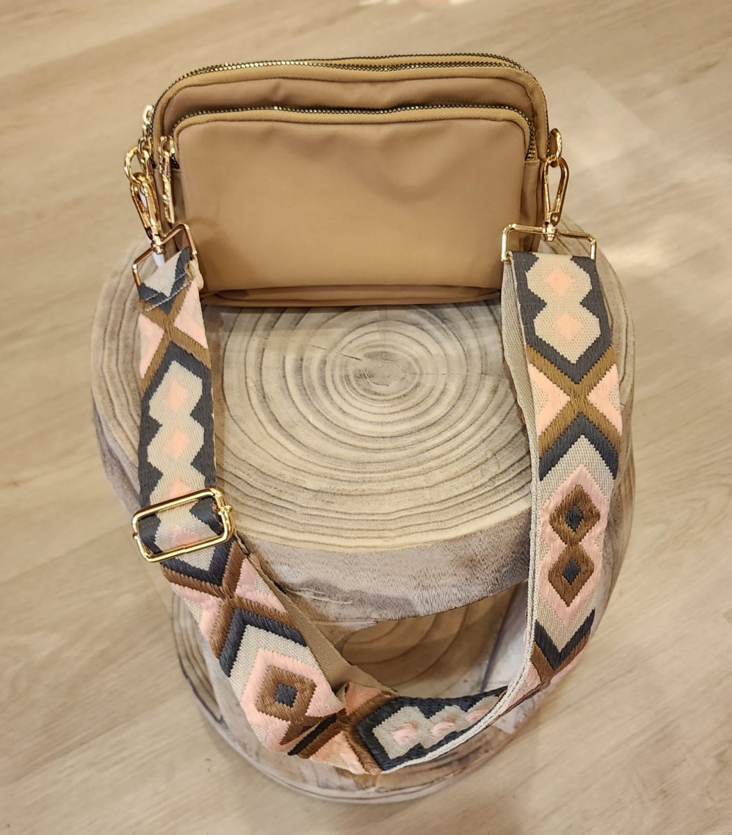 Cross Over Shoulder Bag – Camel