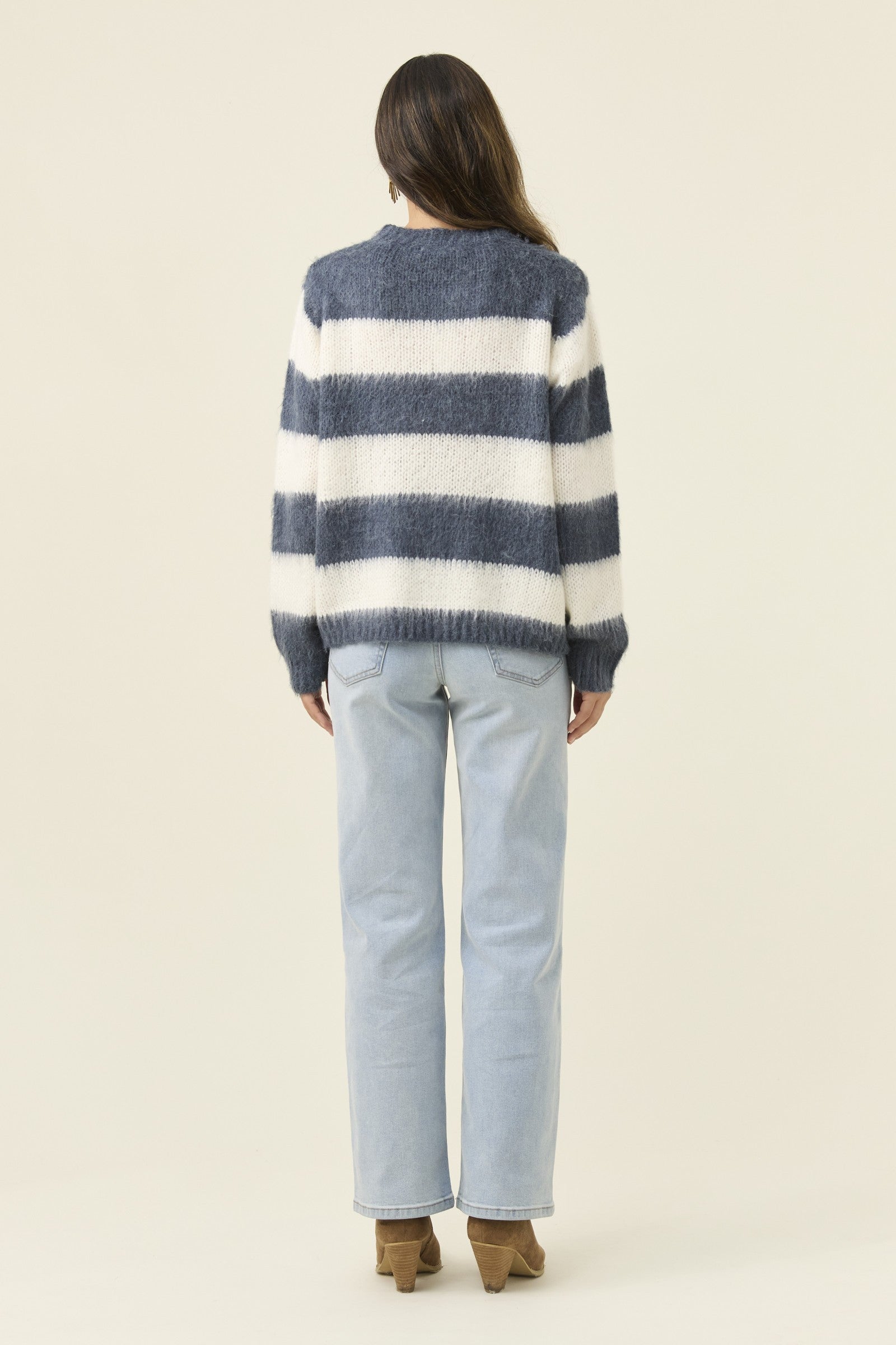Pallas Stripe Jumper – Navy