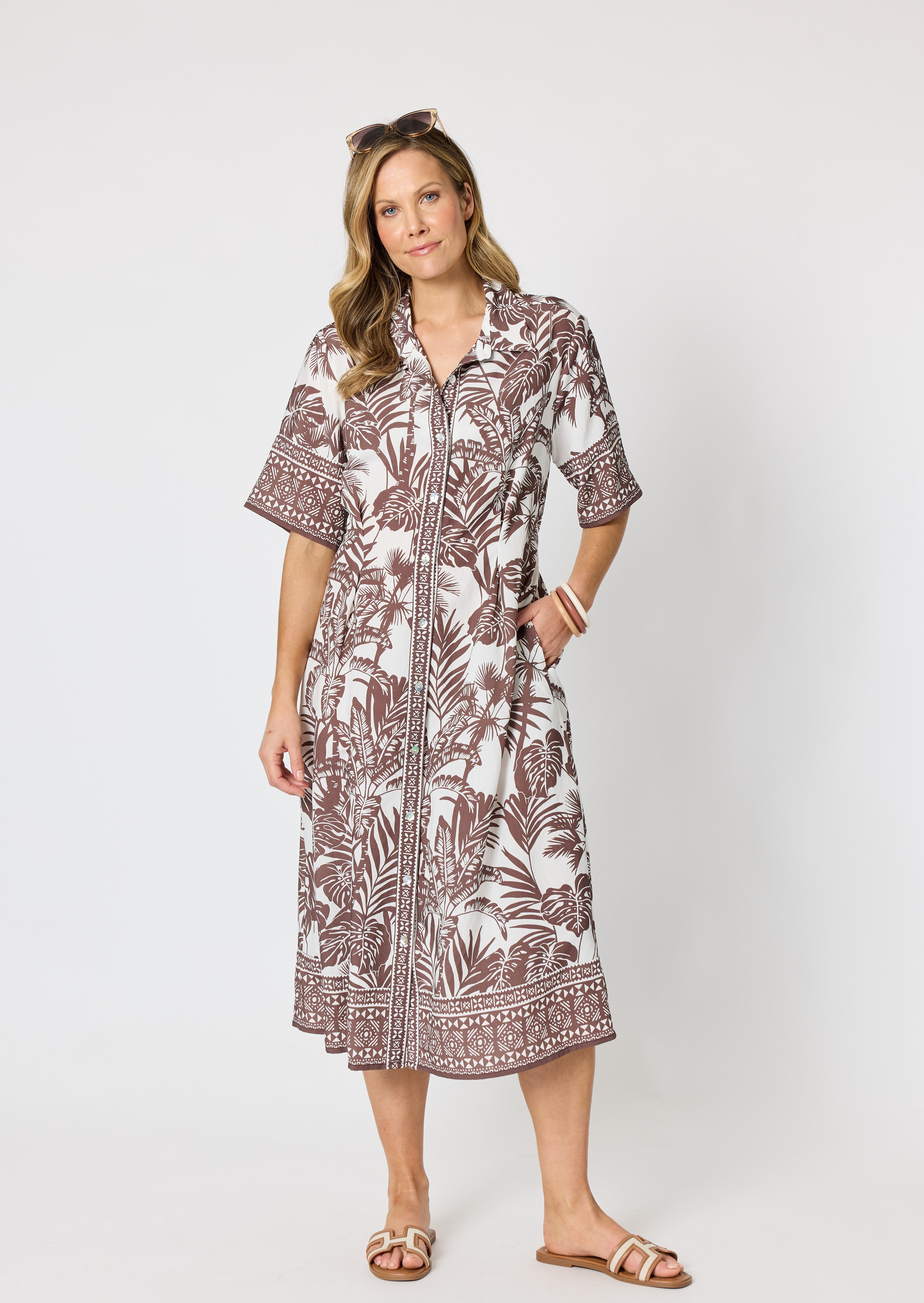 Palm Cove Shirt Dress