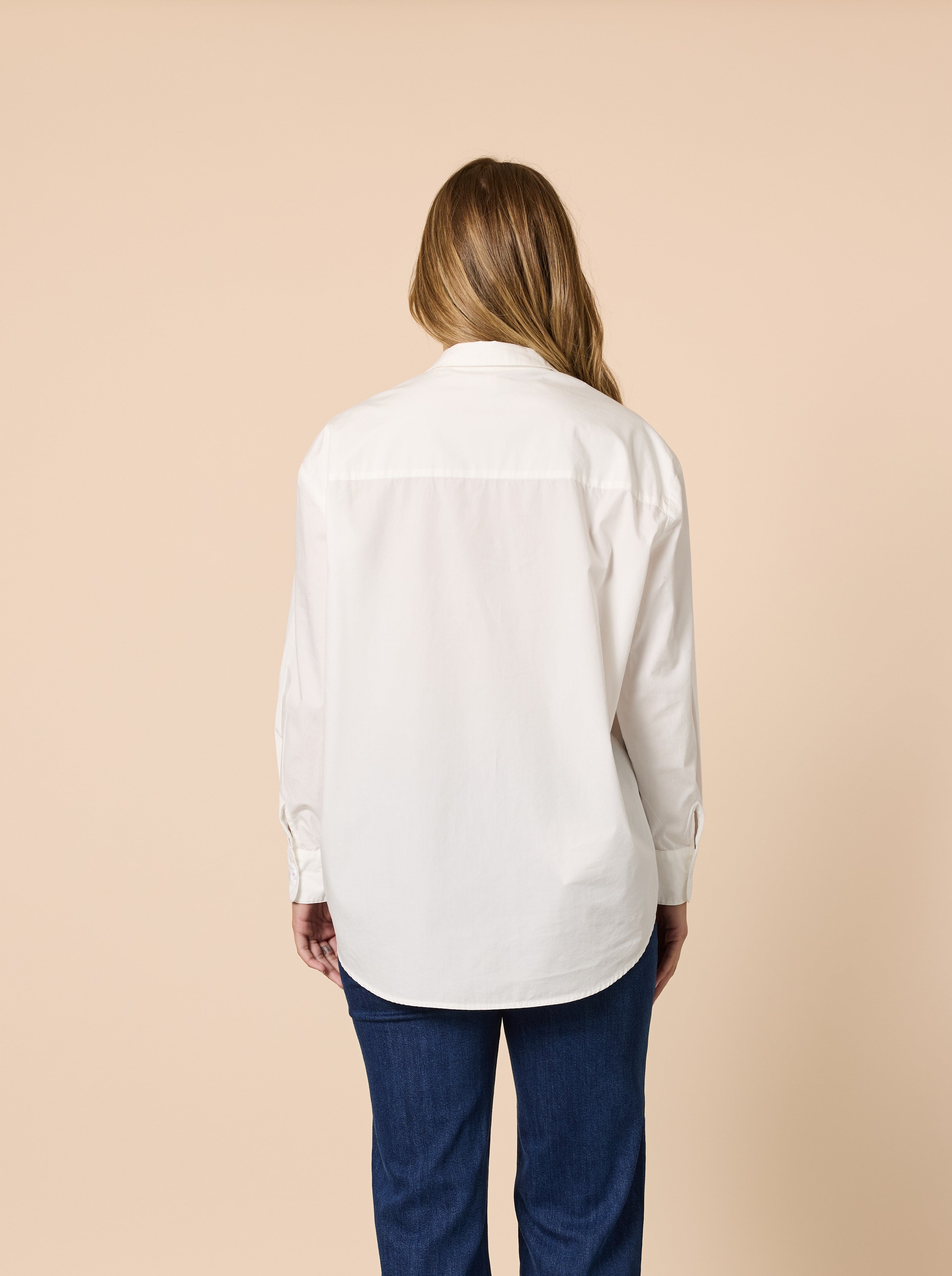 Sweetheart Emb Shirt – White