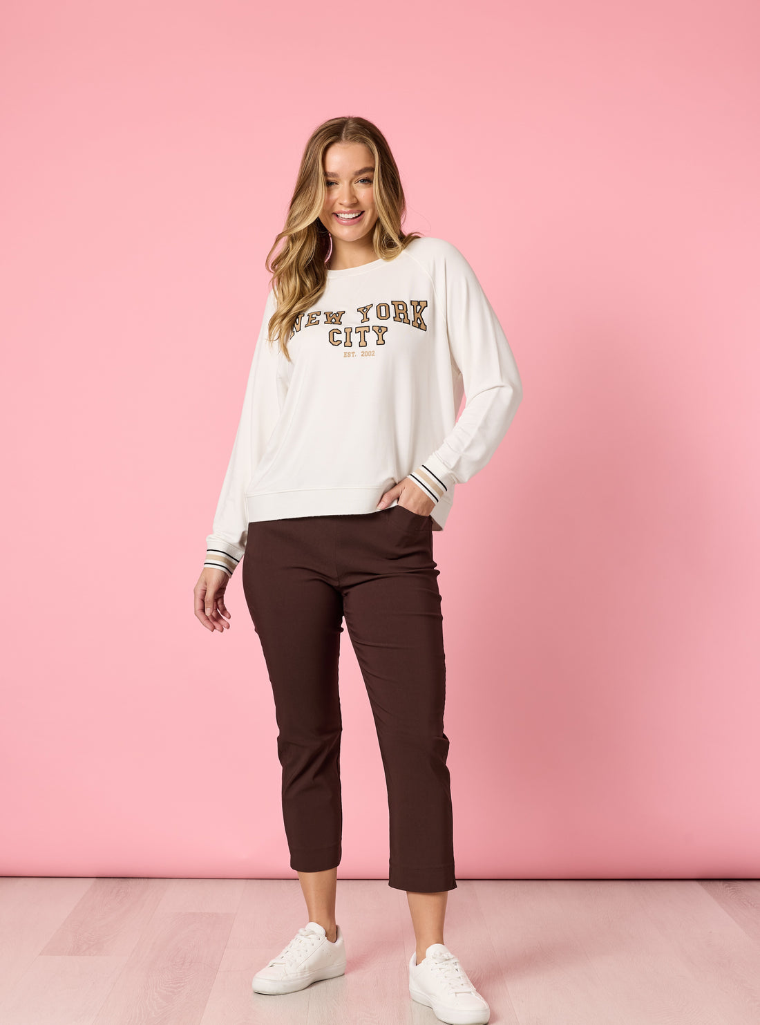 Zara Stretch Pant – Coffee