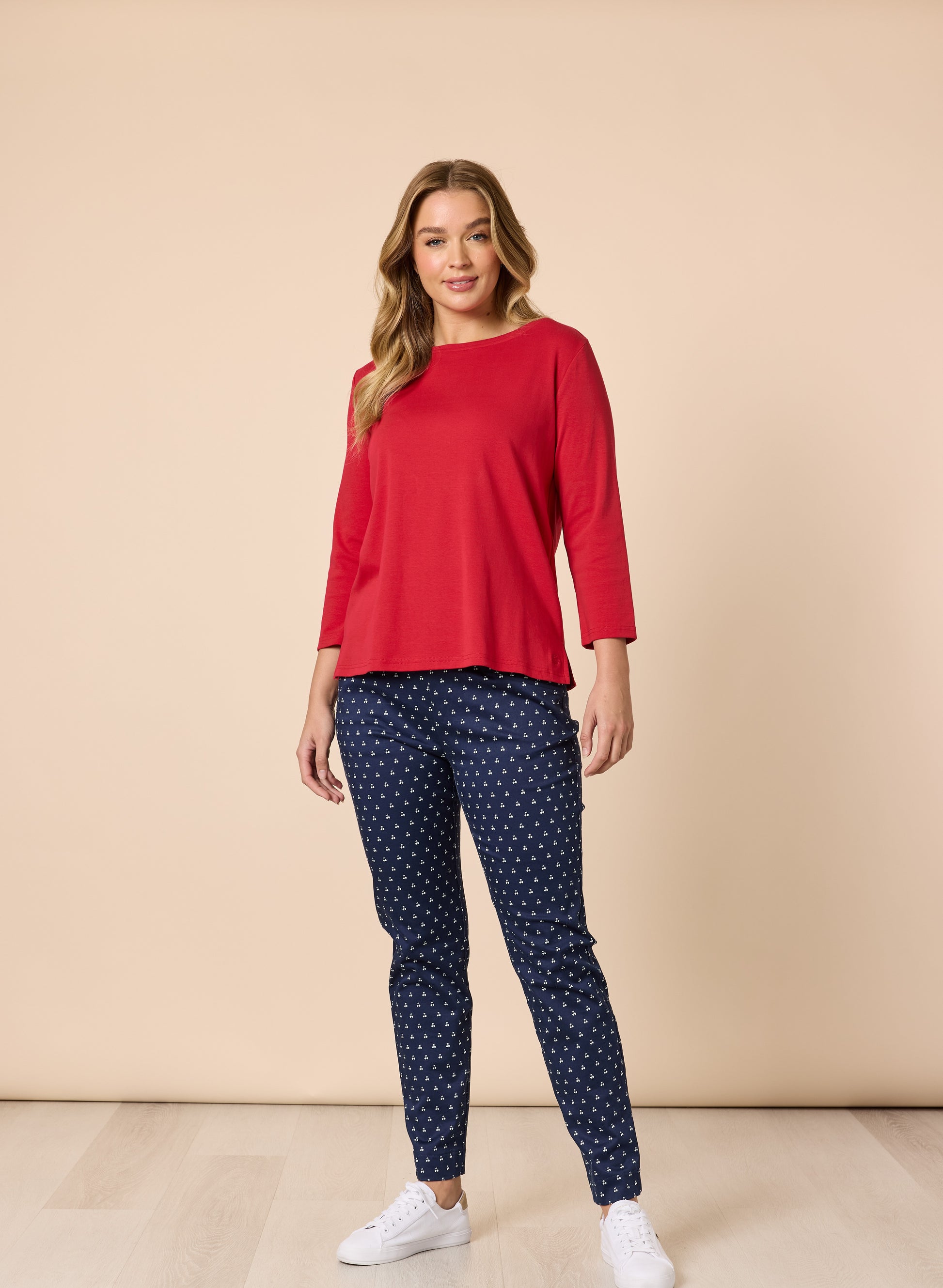 Cherry Pant – Navy/White