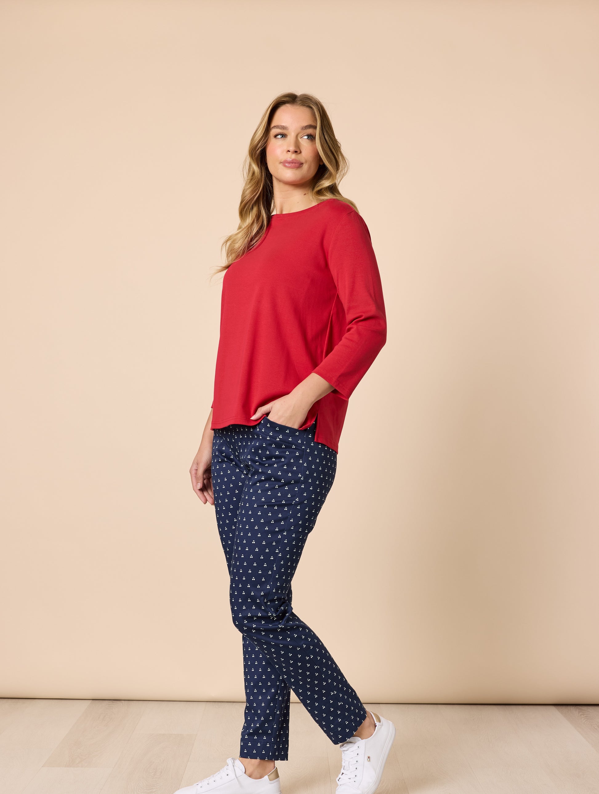 Cherry Pant – Navy/White