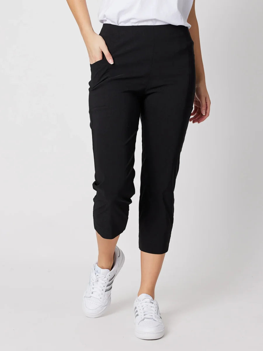 Bengaline Cropped Pant – Black