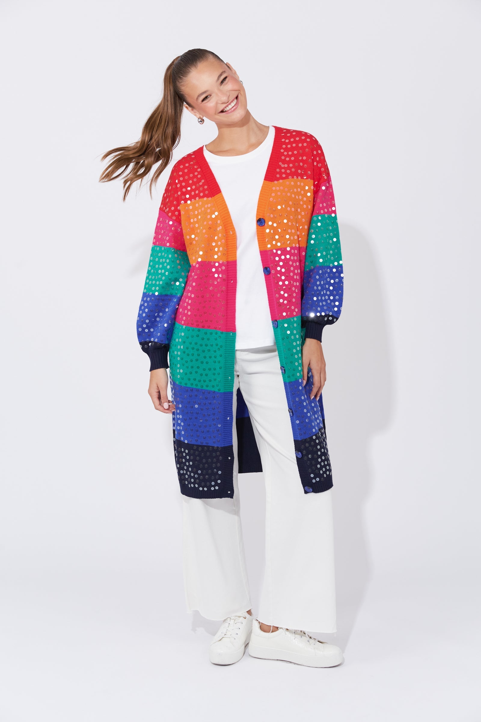Cancun Cardigan – Rainbow