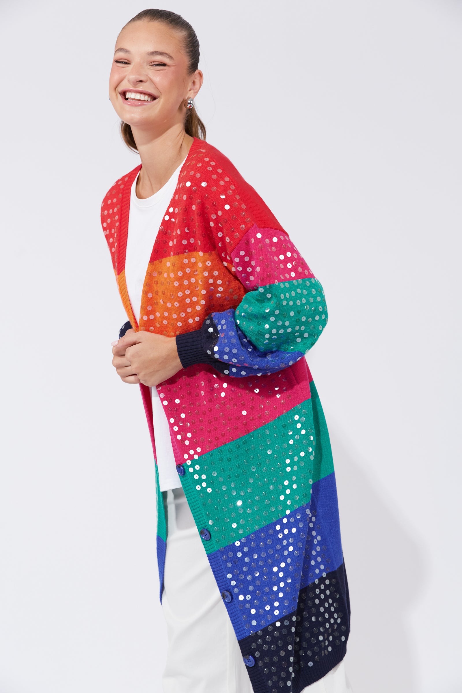 Cancun Cardigan – Rainbow