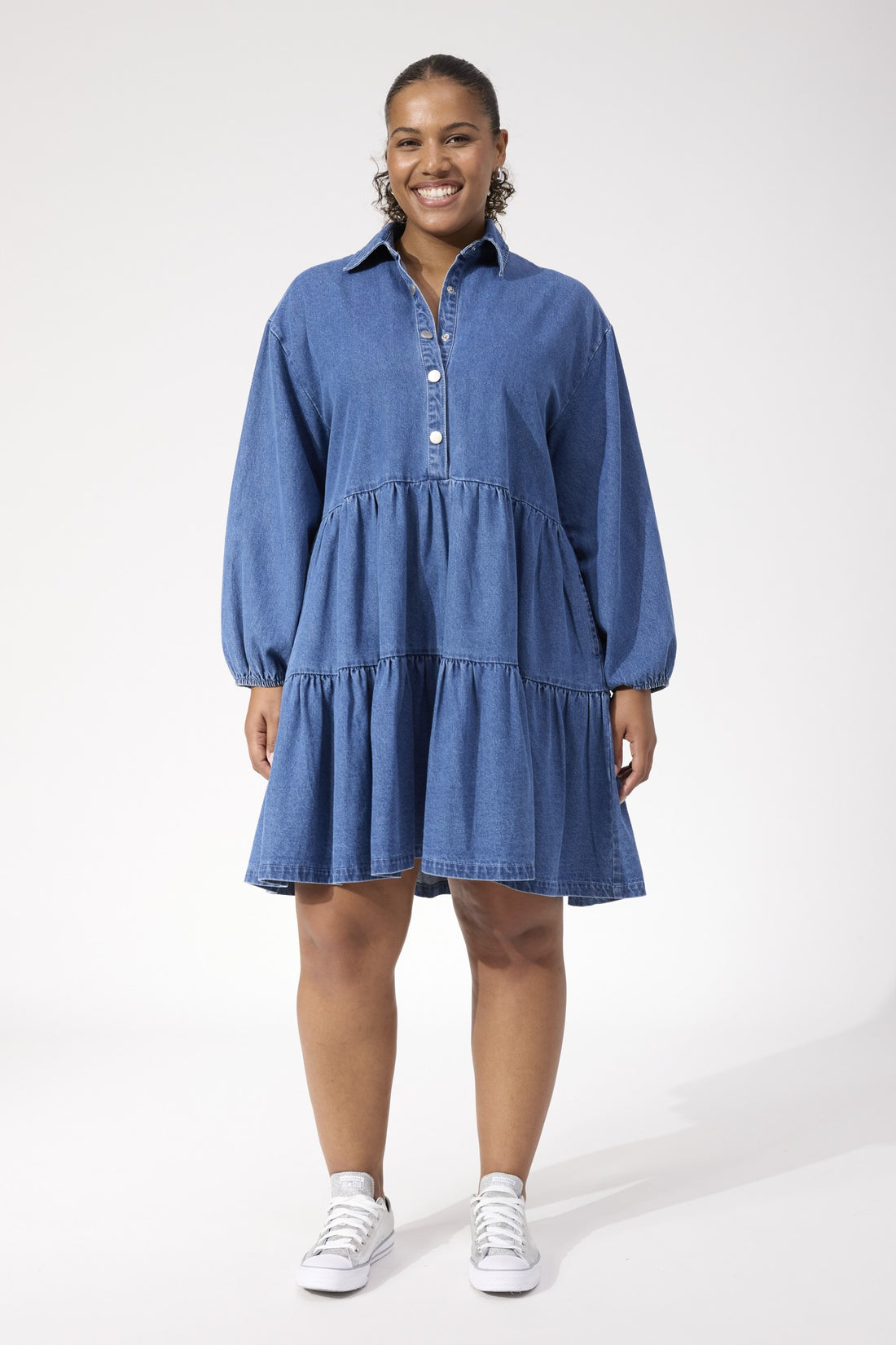 Denver Denim Dress – Blue