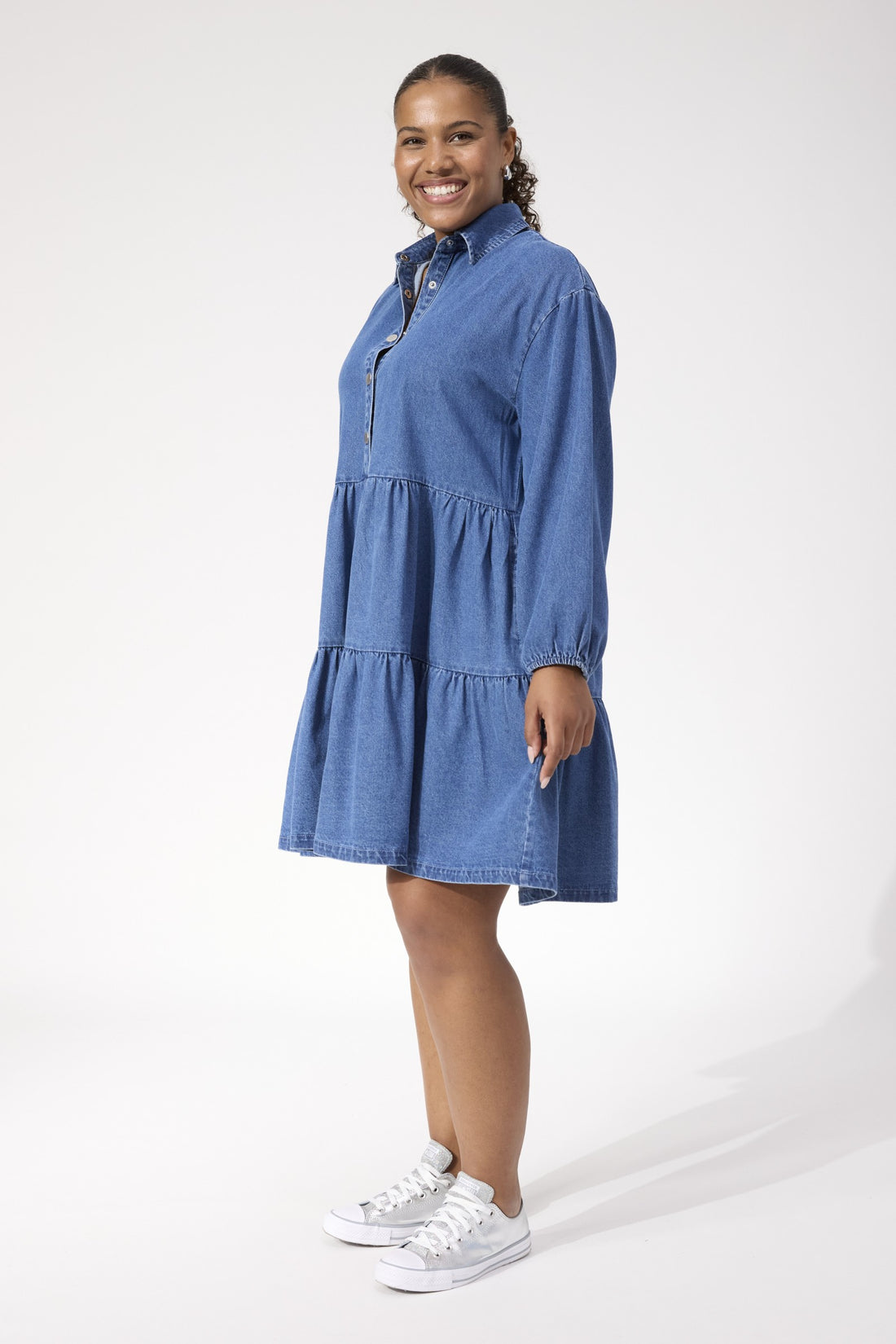 Denver Denim Dress – Blue
