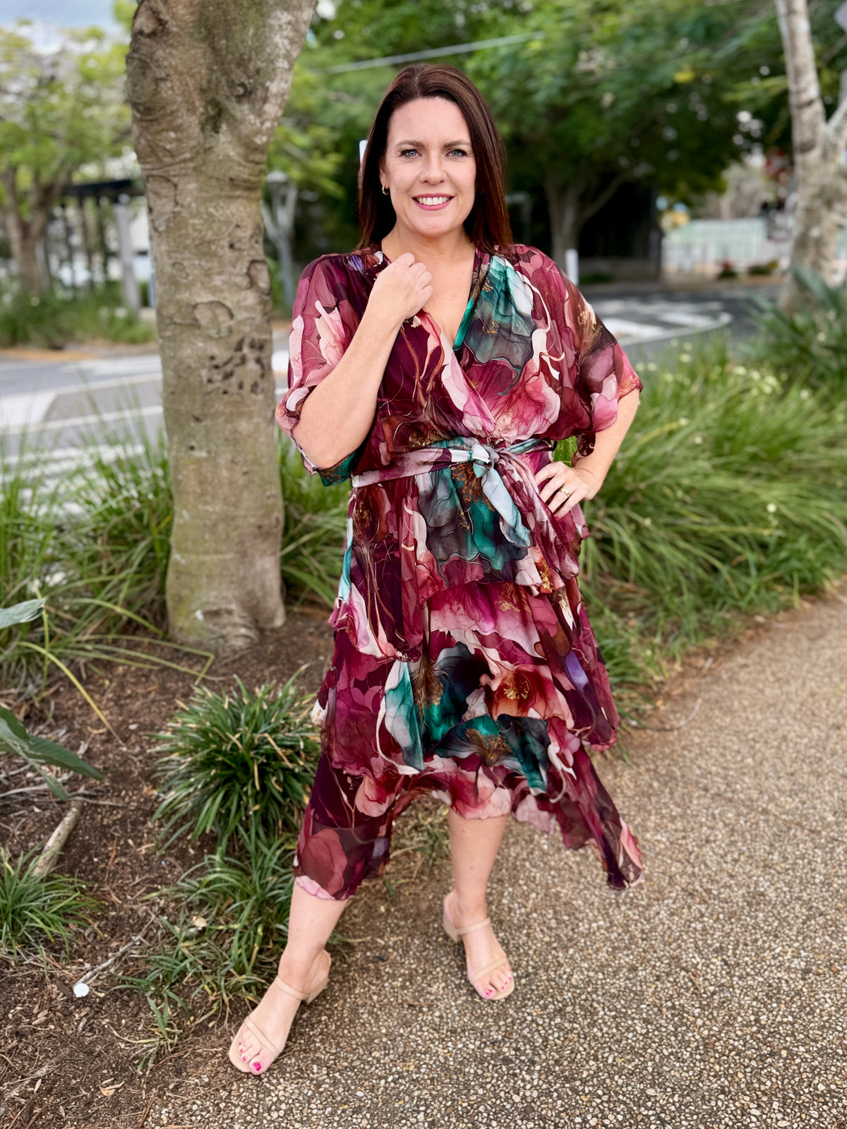 Aphrodite Dress - Merlot