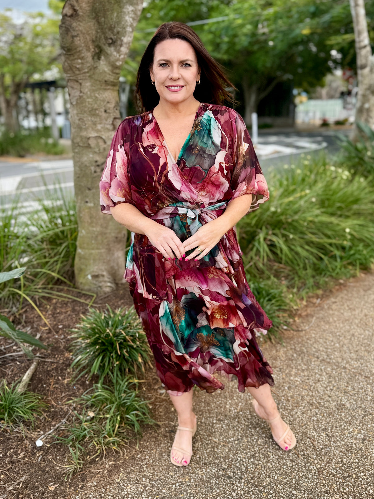 Aphrodite Dress - Merlot
