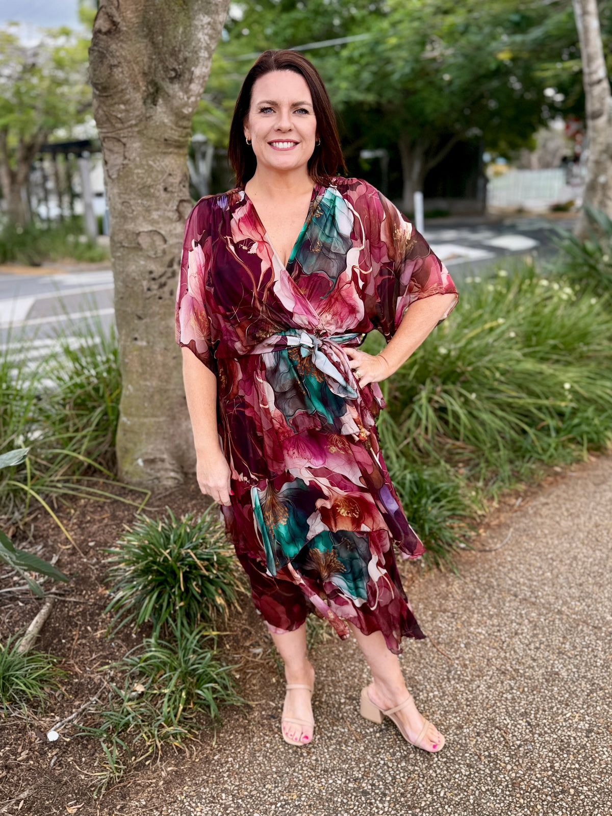 Aphrodite Dress - Merlot