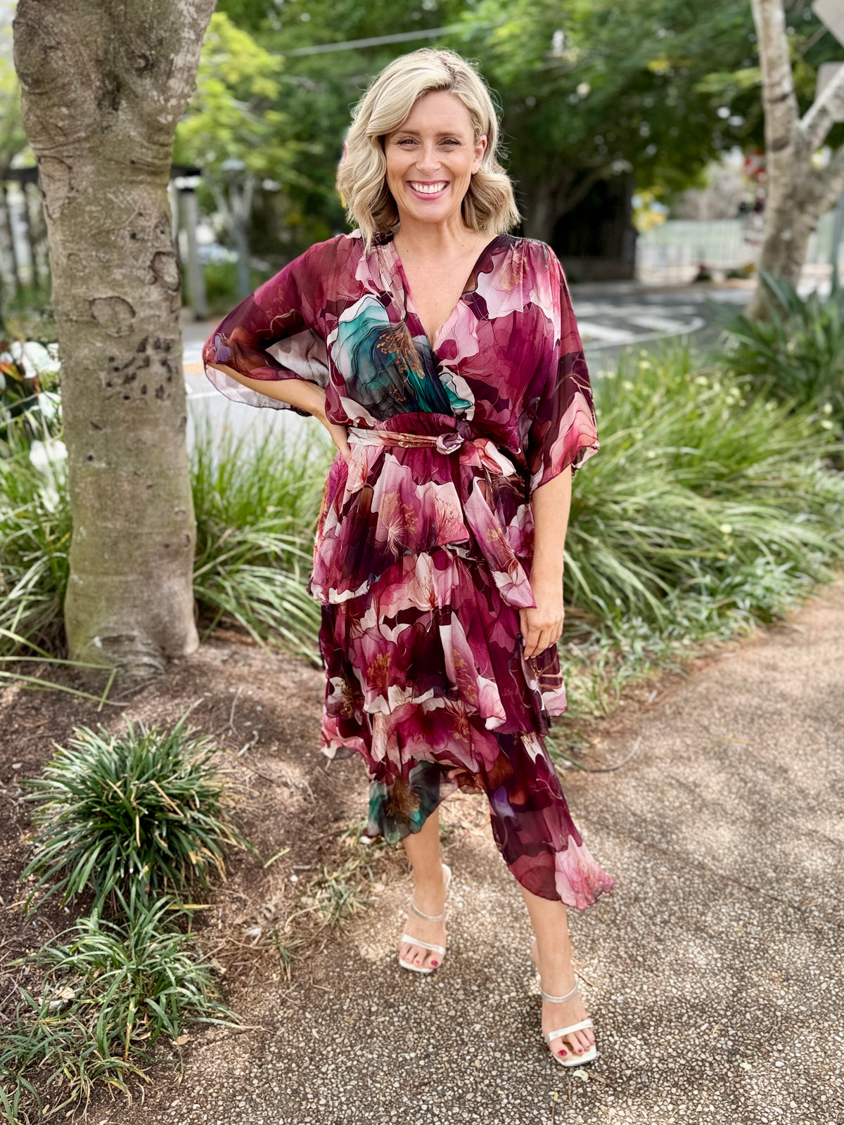 Aphrodite Dress - Merlot
