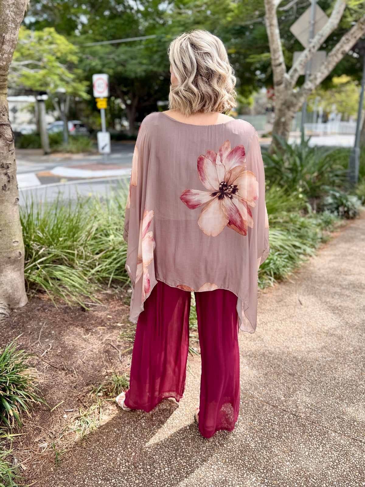 Venus Top – Taupe Floral