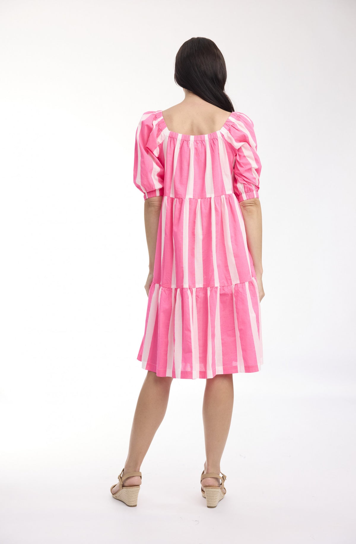 Ashlynn Stripe Dress - Pink