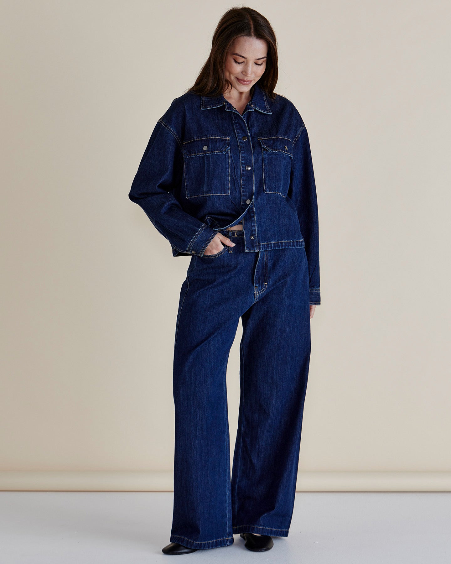 Selby Denim Jacket – Dark Blue