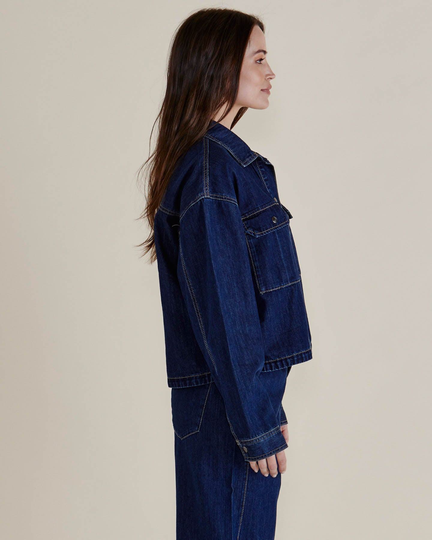 Selby Denim Jacket – Dark Blue