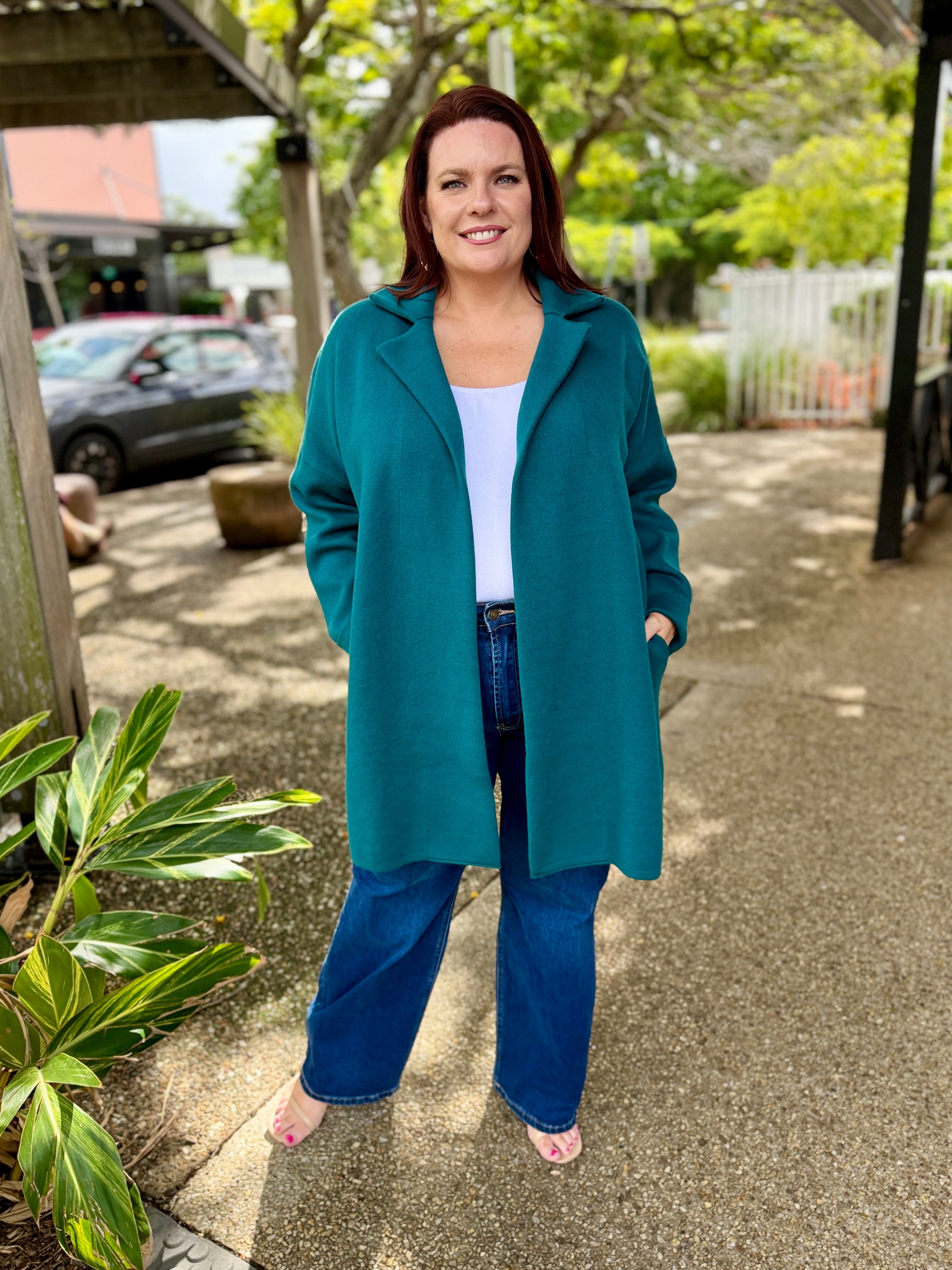 Bristol Coatigan – Teal