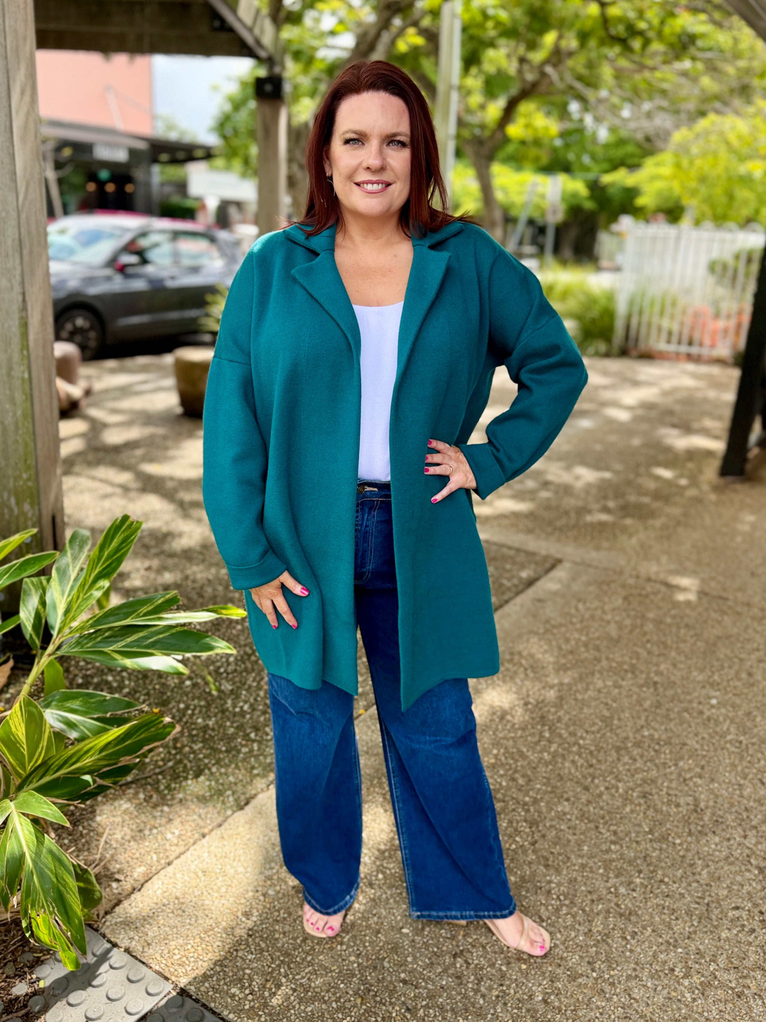 Bristol Coatigan – Teal