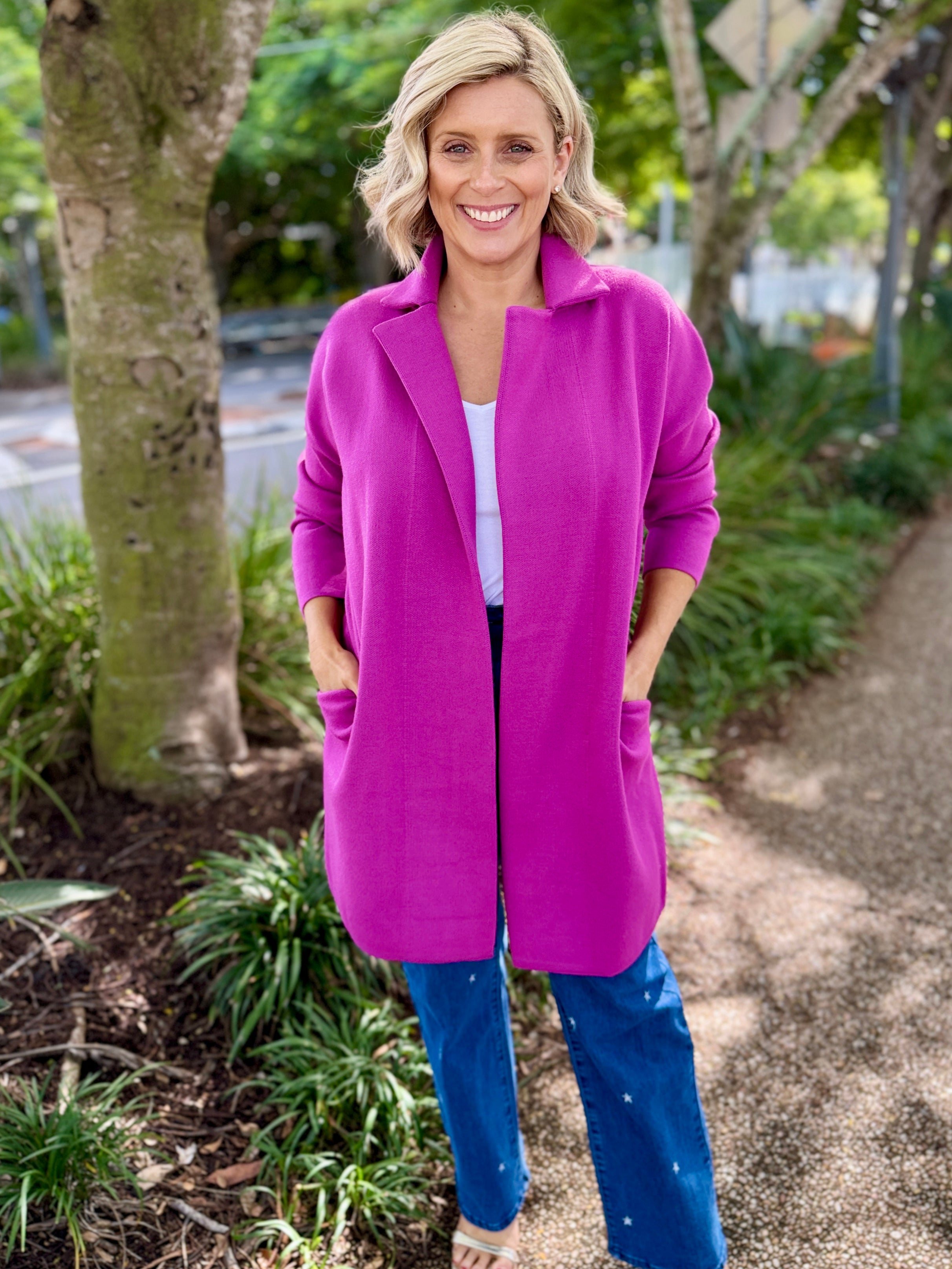 Bristol Coatigan – Mulberry