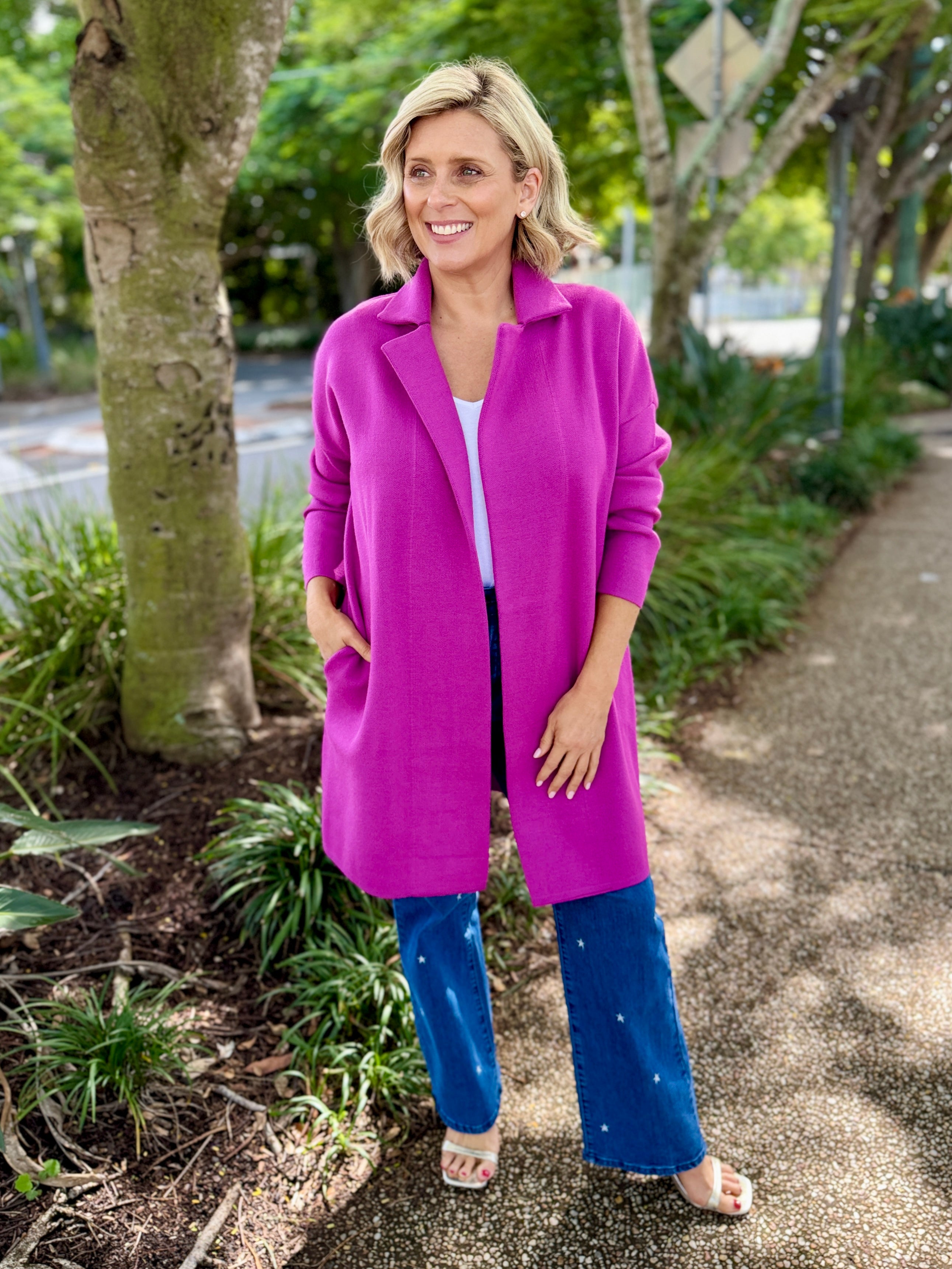 Bristol Coatigan – Mulberry