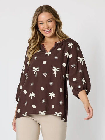 Canopy Embroidered Top