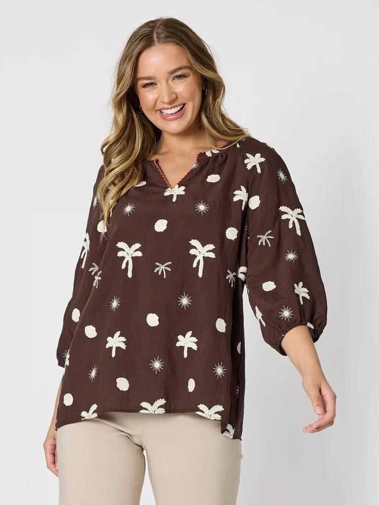 Canopy Embroidered Top