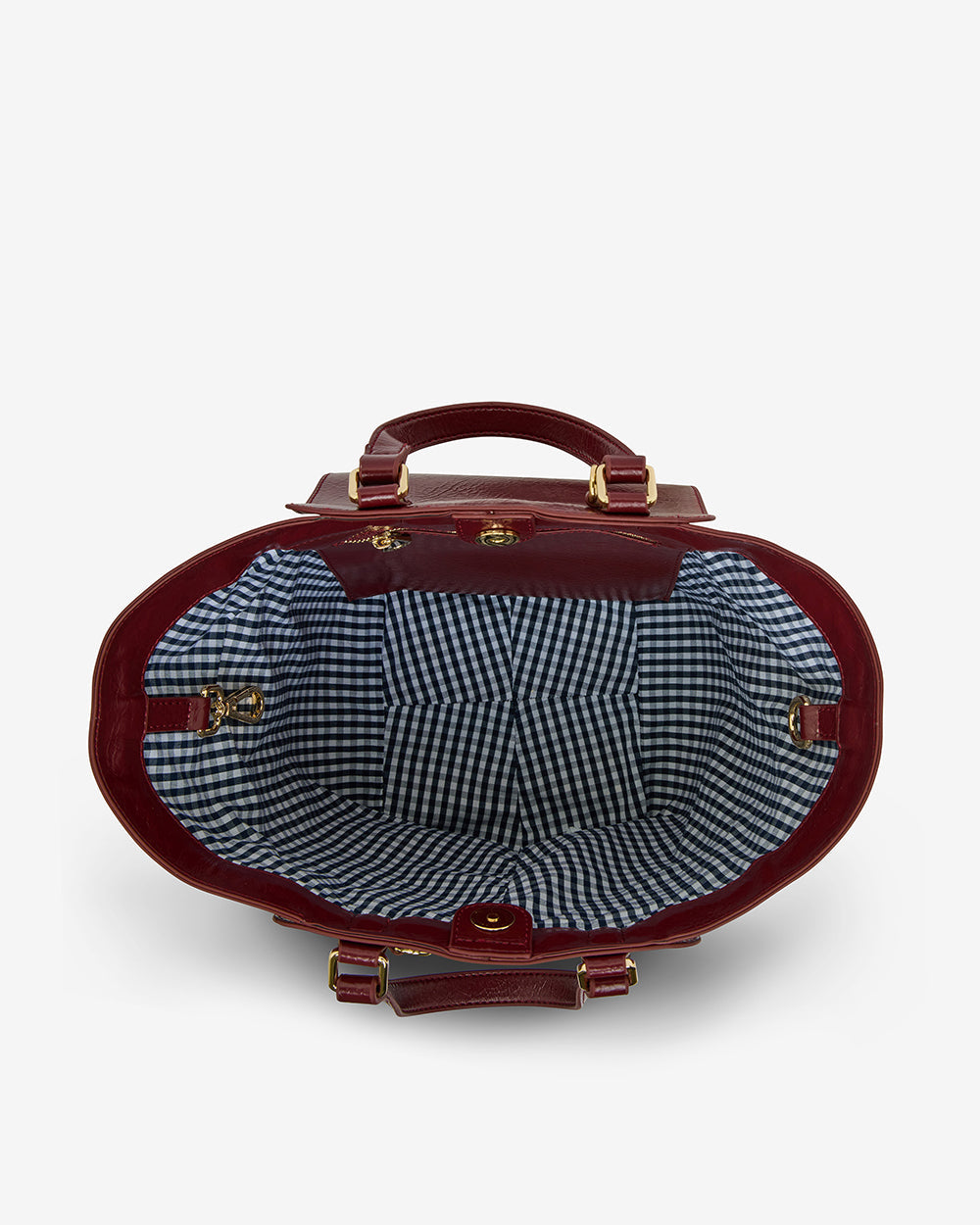 Carnegie Tote - Burgundy/Coco Weave