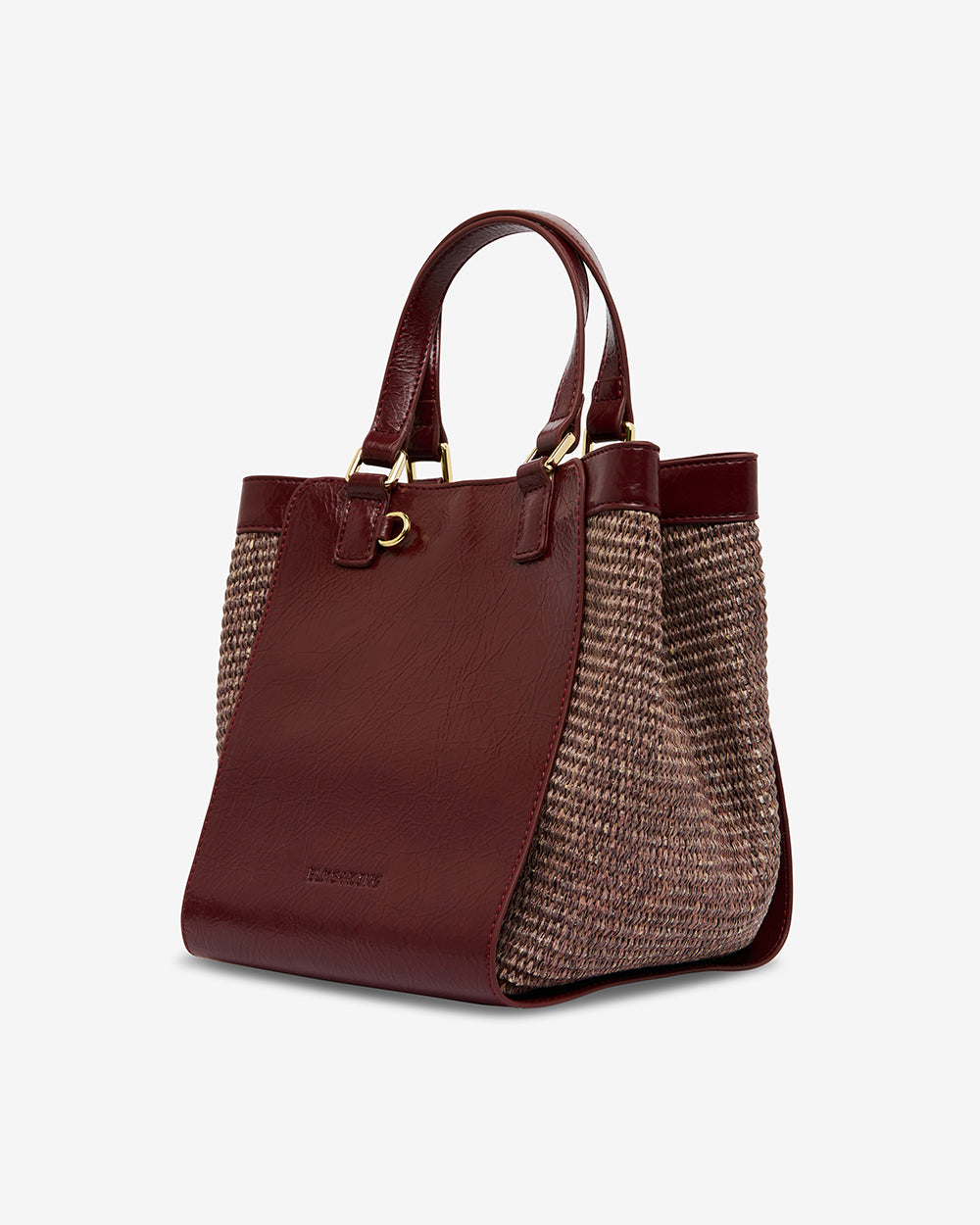 Carnegie Tote - Burgundy/Coco Weave