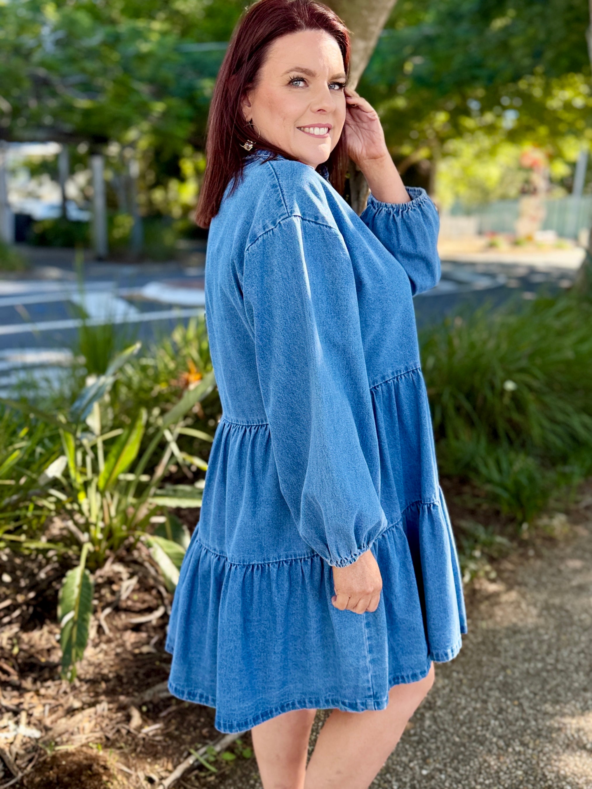 Denver Denim Dress – Blue