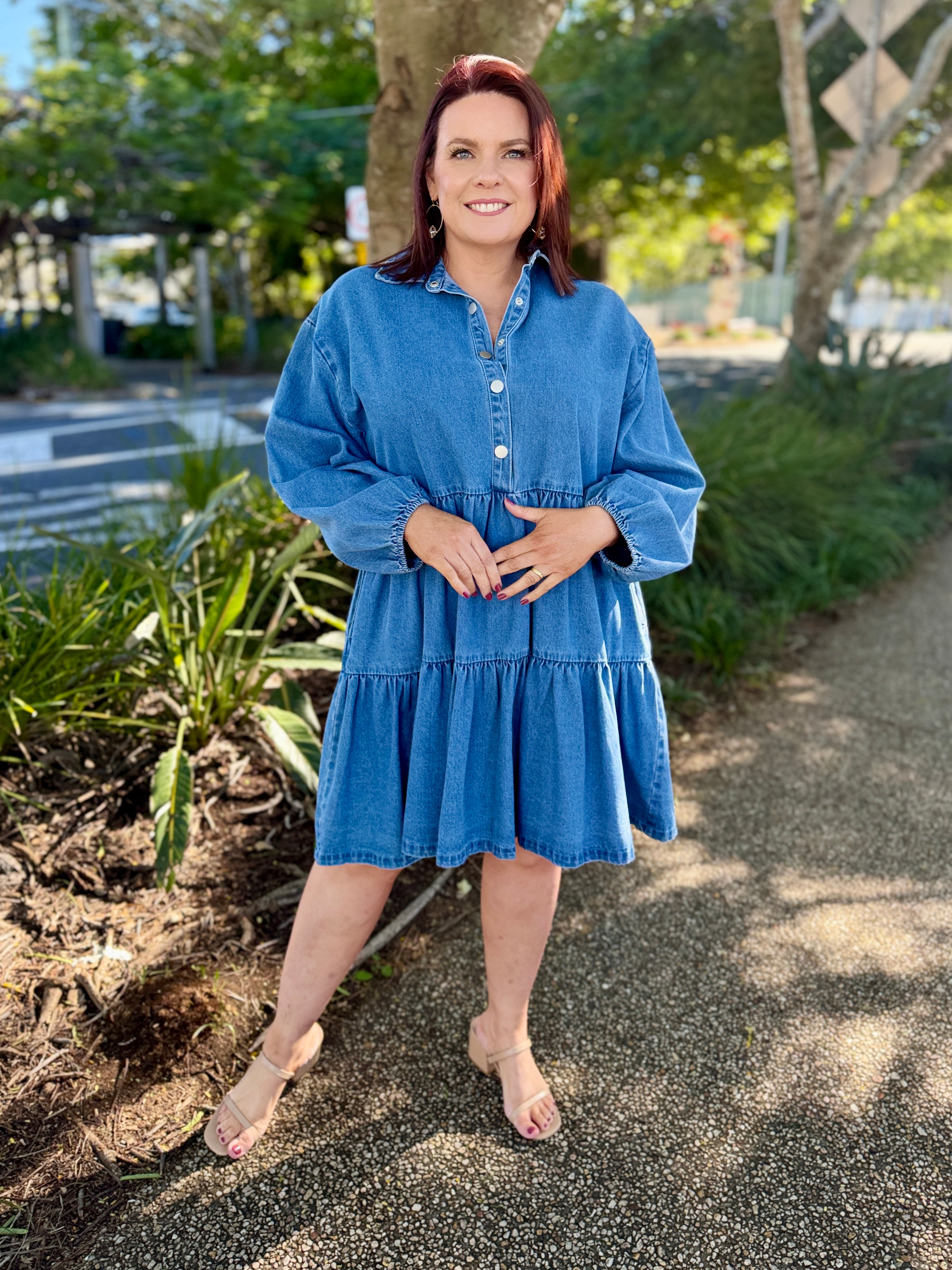 Denver Denim Dress – Blue