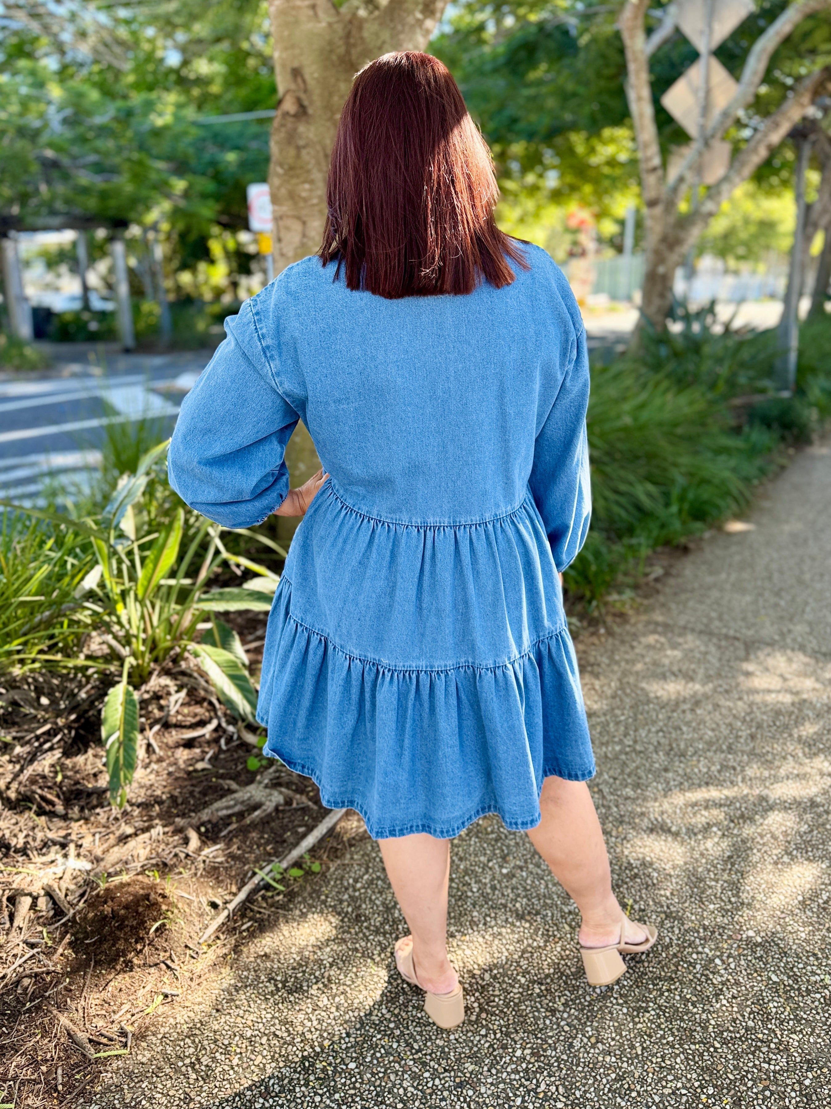 Denver Denim Dress – Blue